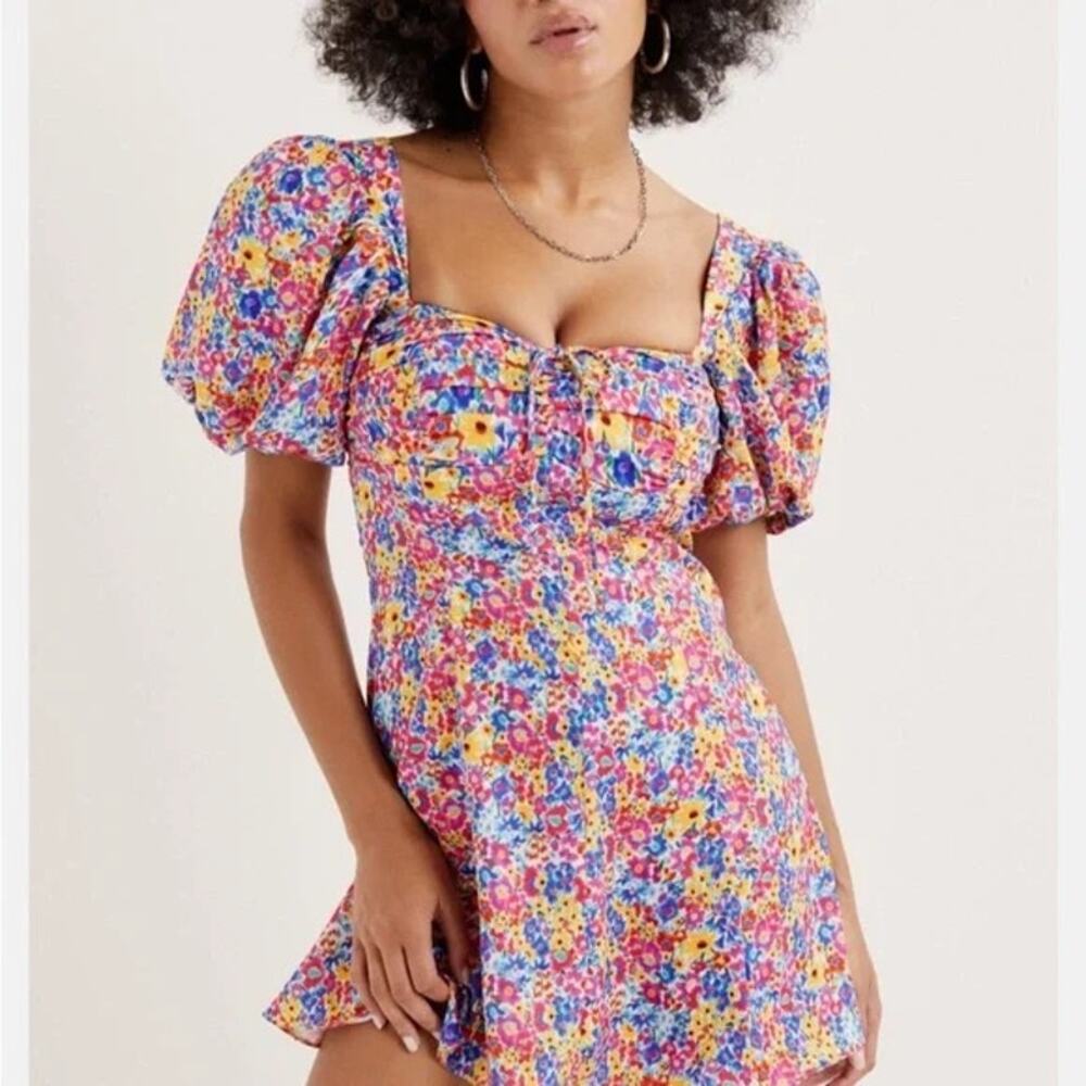 For Love & Lemons Sasha Floral Mini Dress Size XS